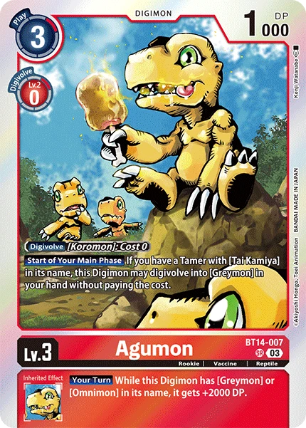 Digimon Karte Bt Agumon Game Kiwi